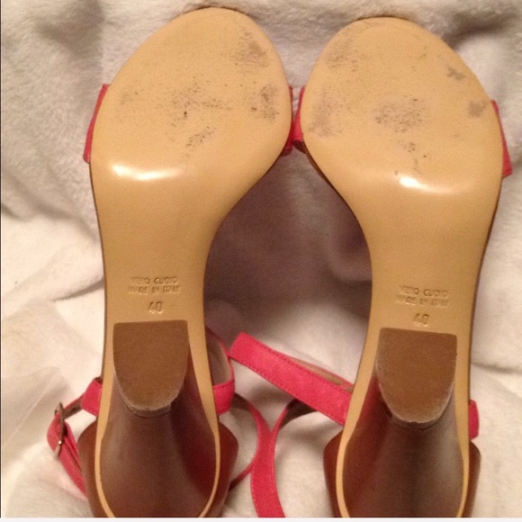 Pink & Caramel Strappy Sexy Sandals by GIAMPAOLO VIOZZI - Picture 6 of 8